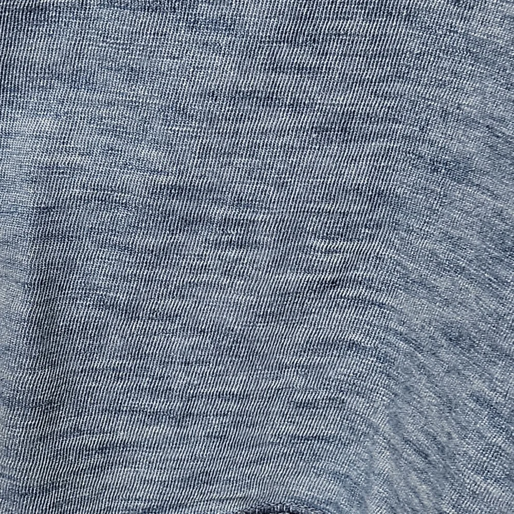 Faherty Heathered acid washed blue henley Men cotton Tee shirt tops size L - Picture 7 of 9